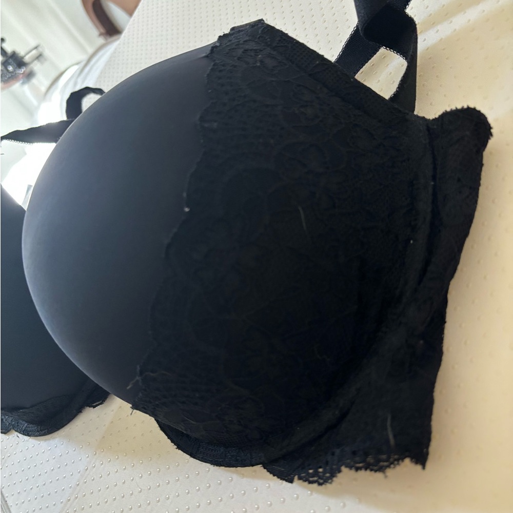 Elegant Black Lace push up Bra - Picture 3 of 6